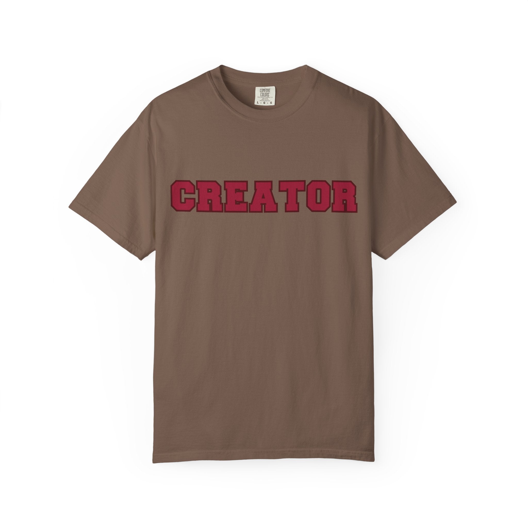 Creator Varsity Comfort Colors Single Sided Tee