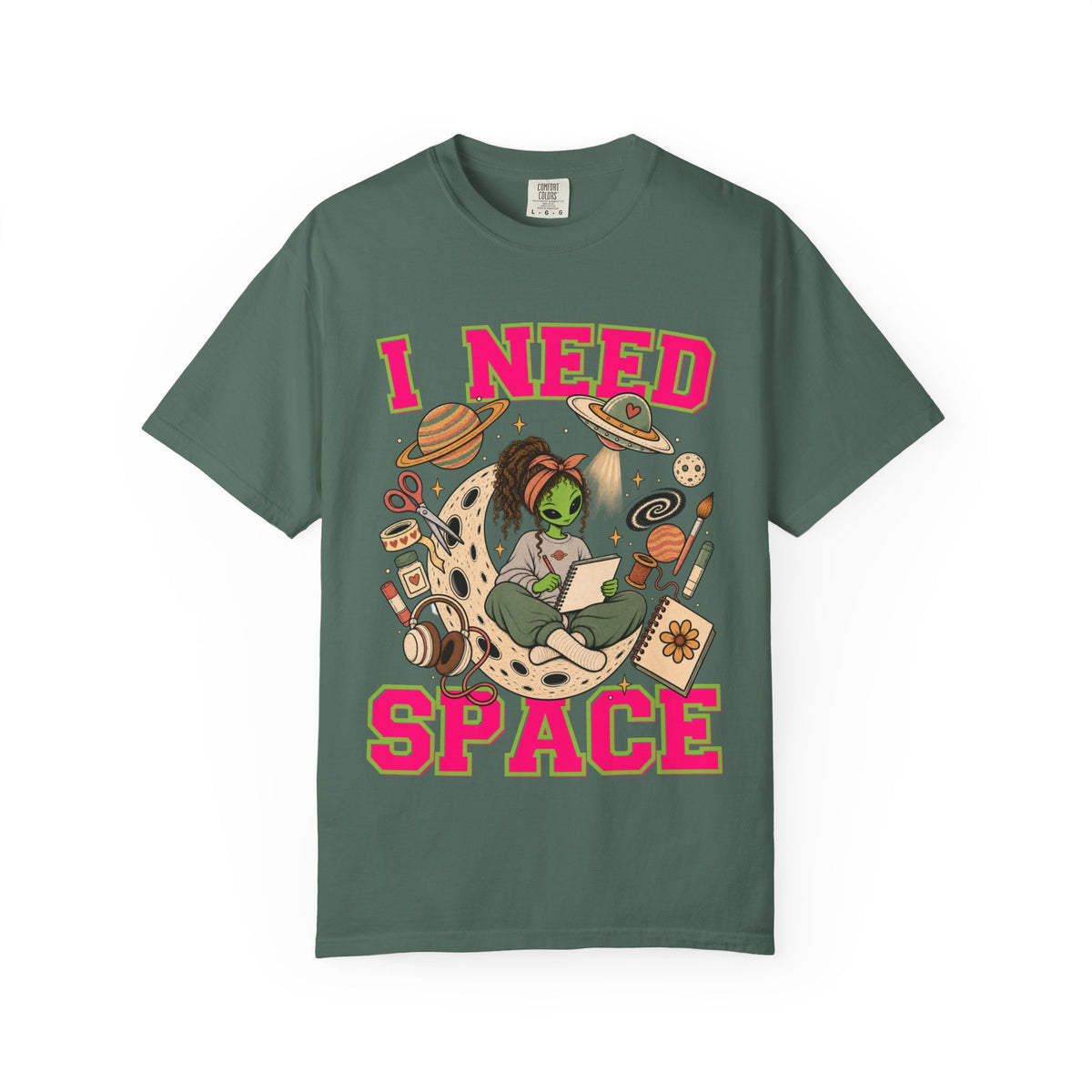 I Need Space Comfort Colors Single Sided Tee