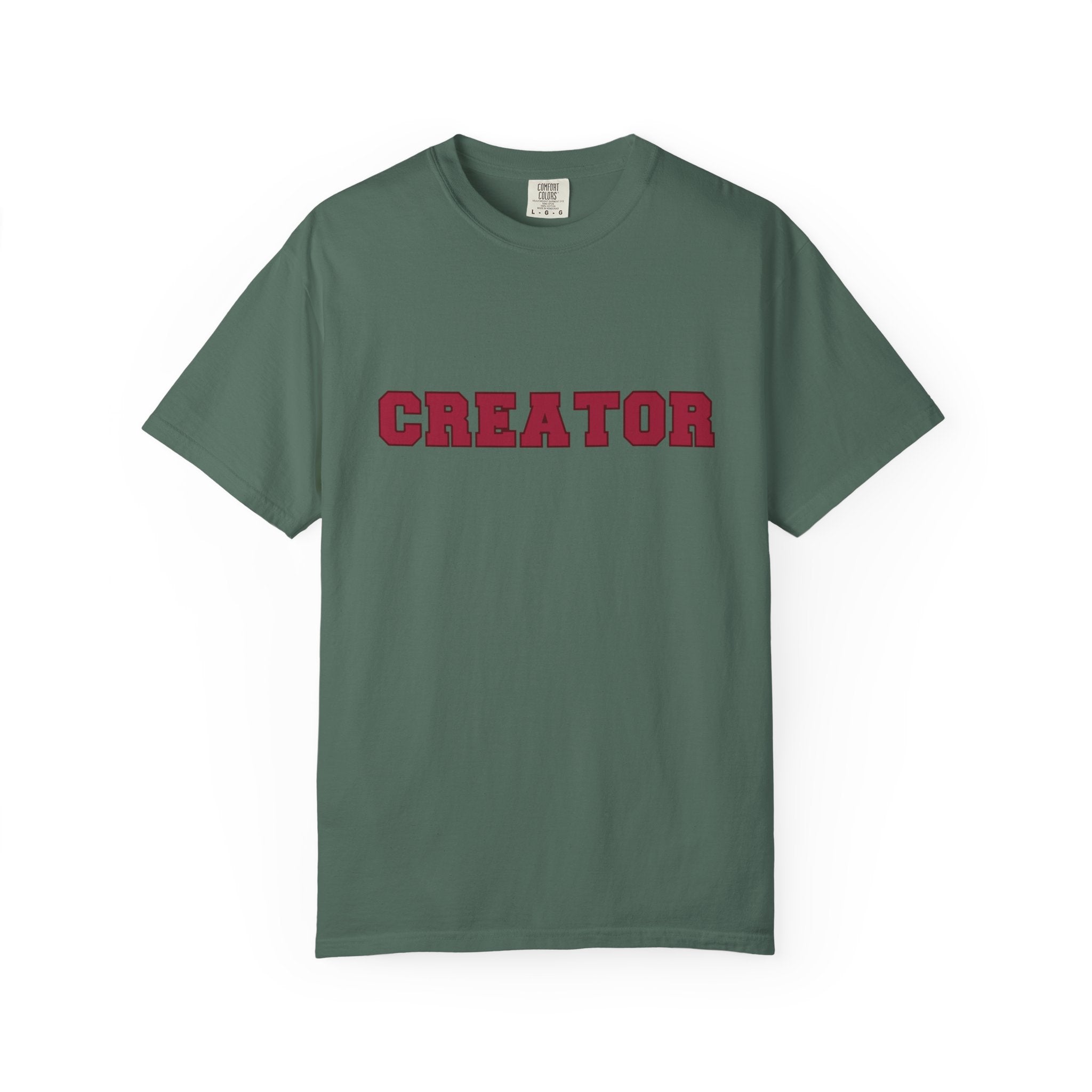 Creator Varsity Comfort Colors Single Sided Tee