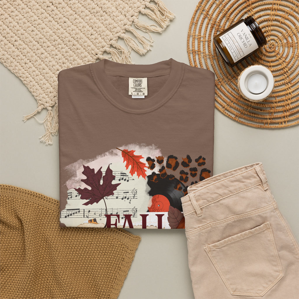 Fall Vibes Creative Girl Single Sided Comfort Colors Tee