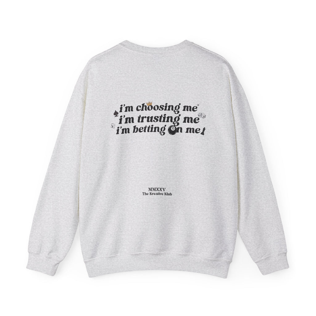 Betting on Me Magic 8 Ball Gildan 18000 Double Sided Sweatshirt