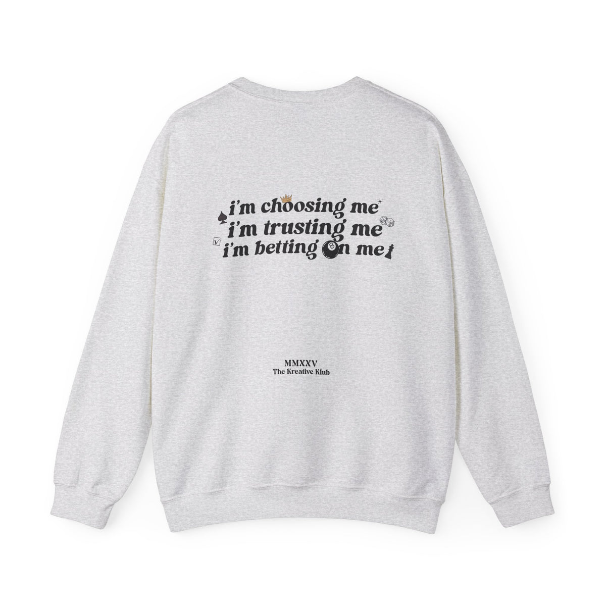 Betting on Me Magic 8 Ball Gildan 18000 Double Sided Sweatshirt