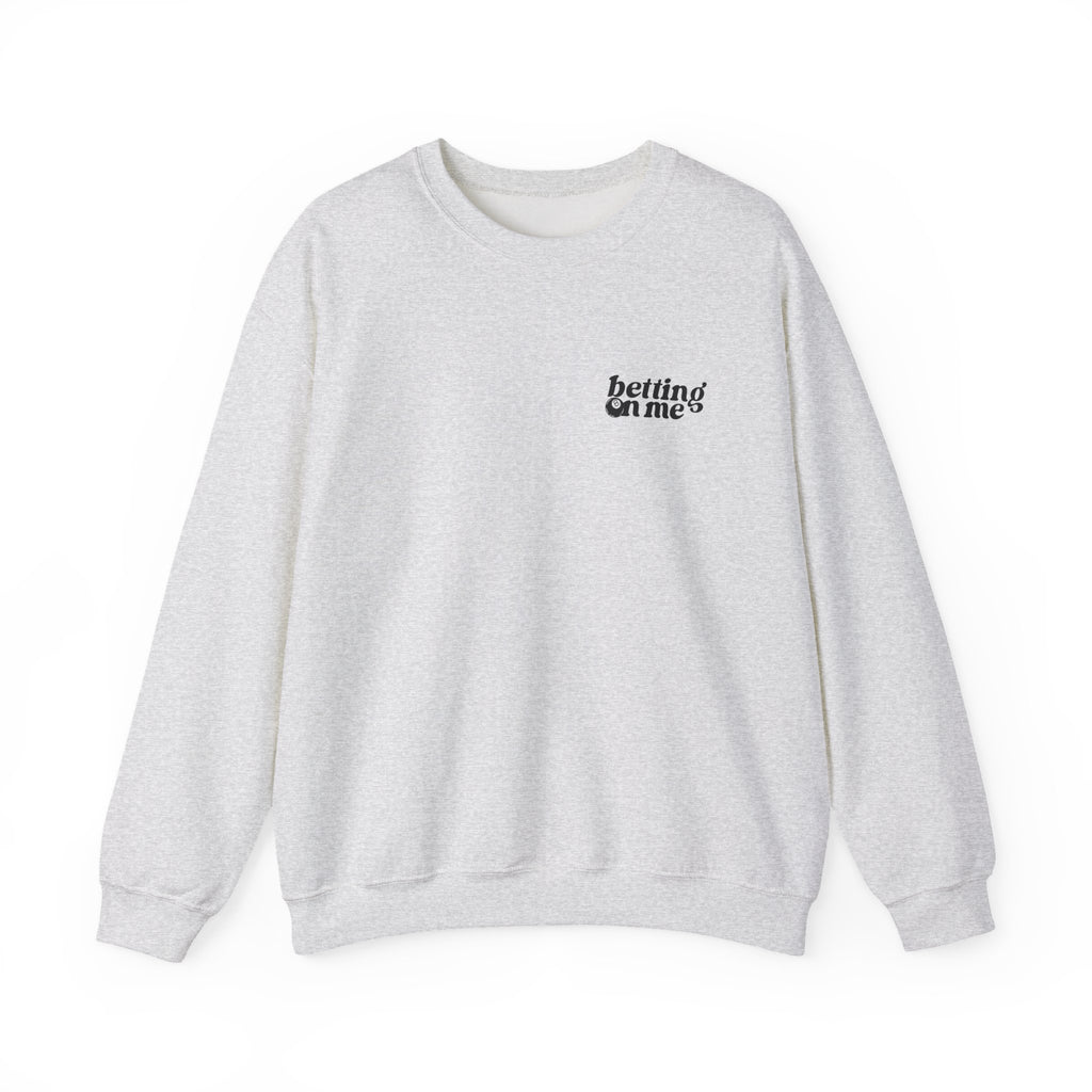 Betting on Me Magic 8 Ball Gildan 18000 Double Sided Sweatshirt