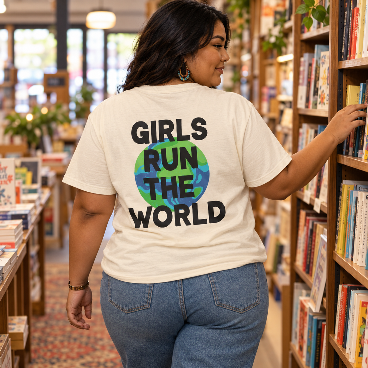 Girl Power Comfort Colors Double Sided Tee