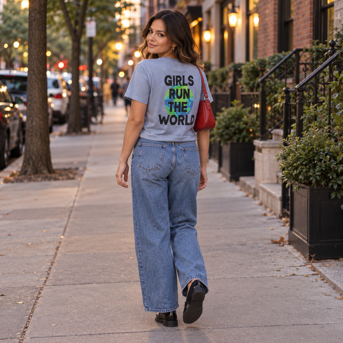 Girl Power Comfort Colors Double Sided Tee