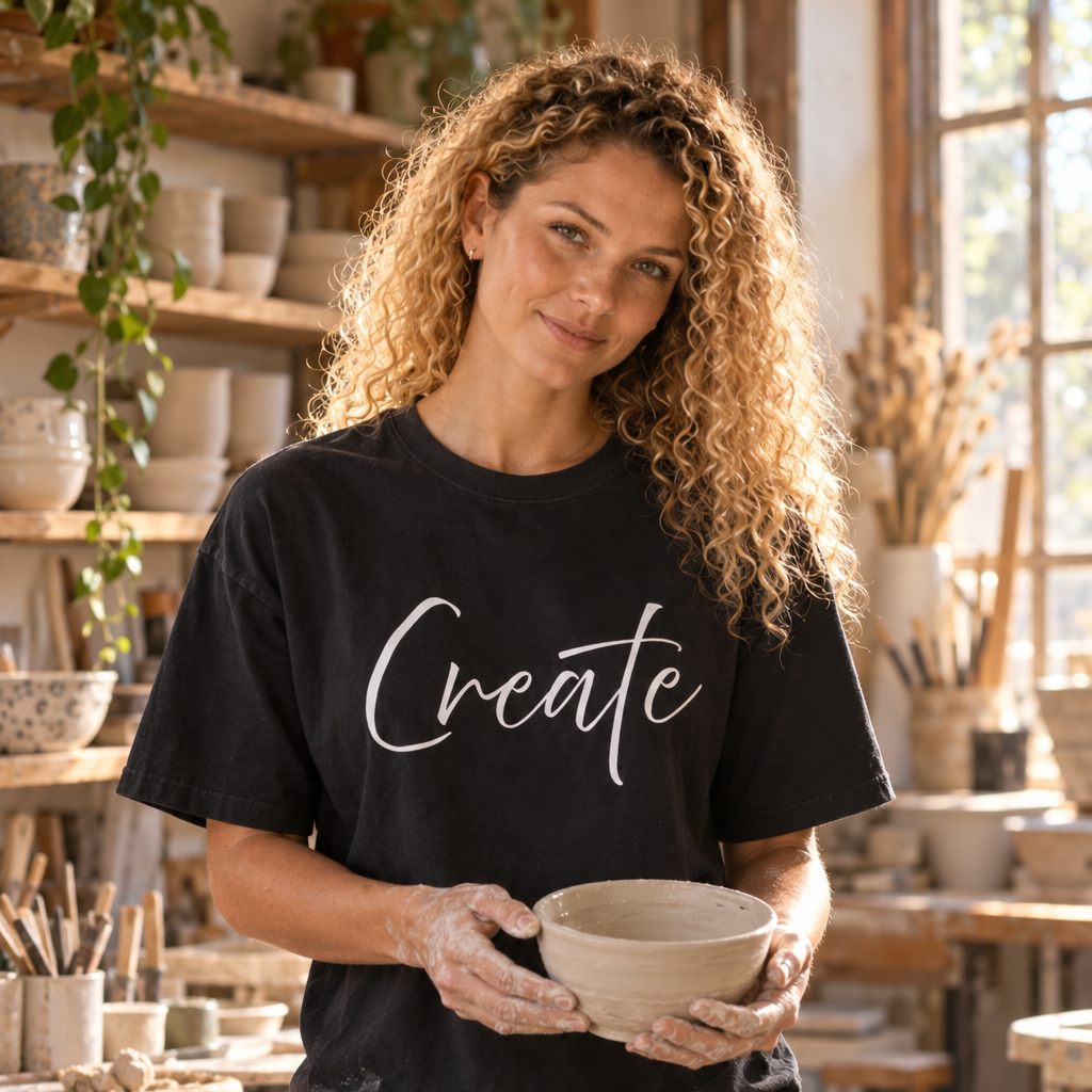 Create What You Wish Existed Comfort Colors Double Sided Tee